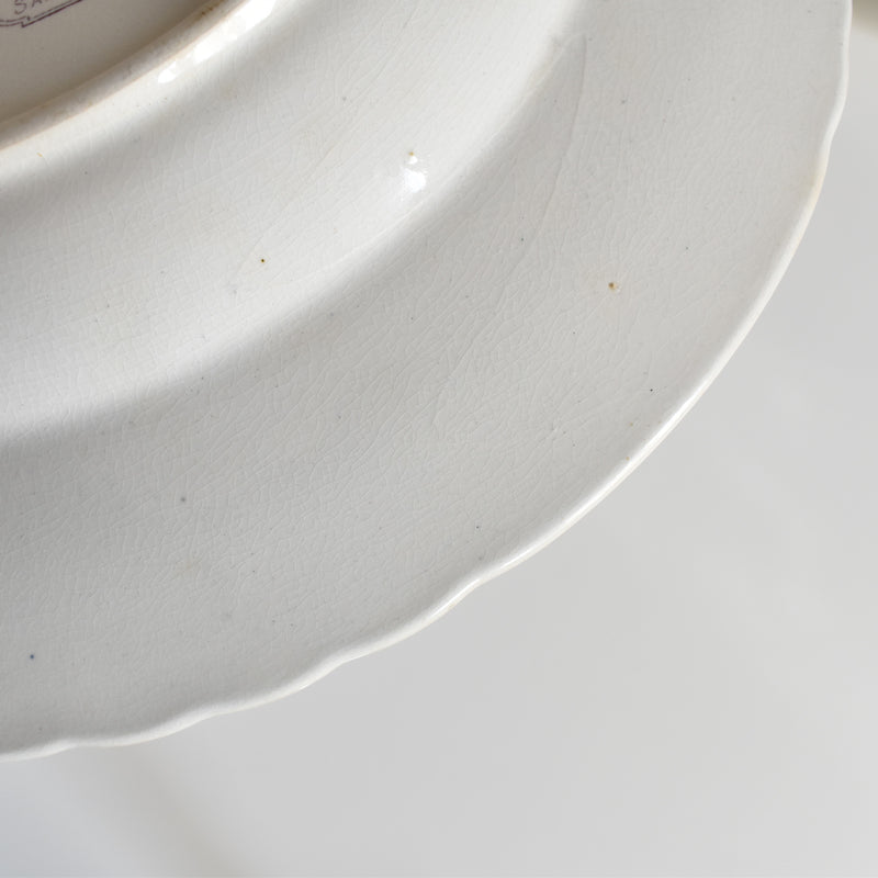 Antique Deep Dish U&C Sarreguemines AIDA (Purple) A