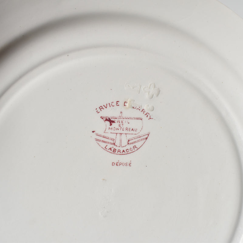 Antique Plate Creil et Montereau Dubarry A
