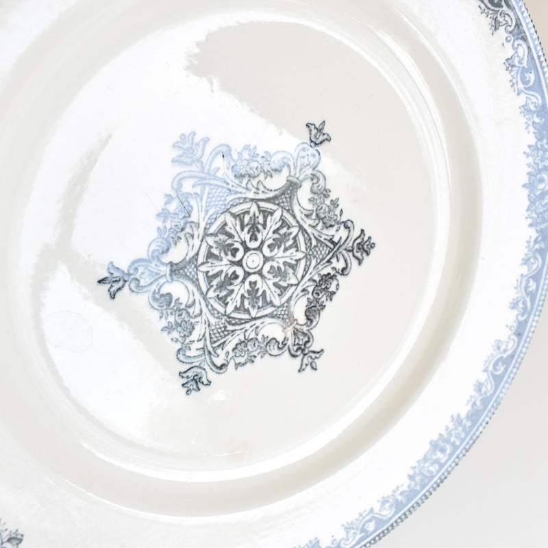 Antique Plate Jules Vieillard Bordeaux Guirlande B