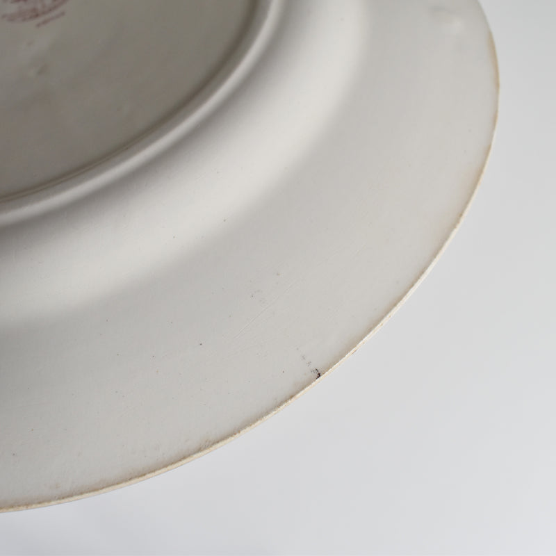 Antique Plate Creil et Montereau Dubarry A