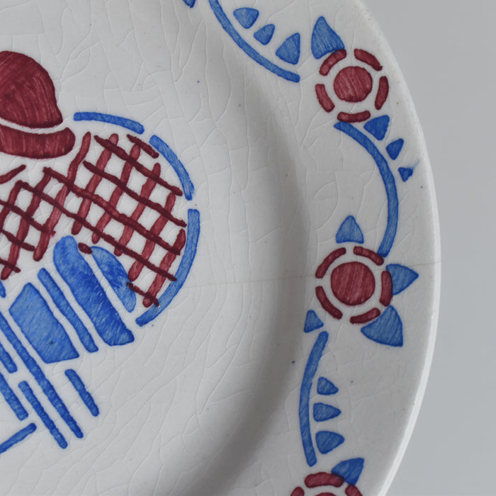 ヴィンテージお飯事 HBCMクレイモントロー Le petit Chaperon Rouge（赤ずきん）プレート H