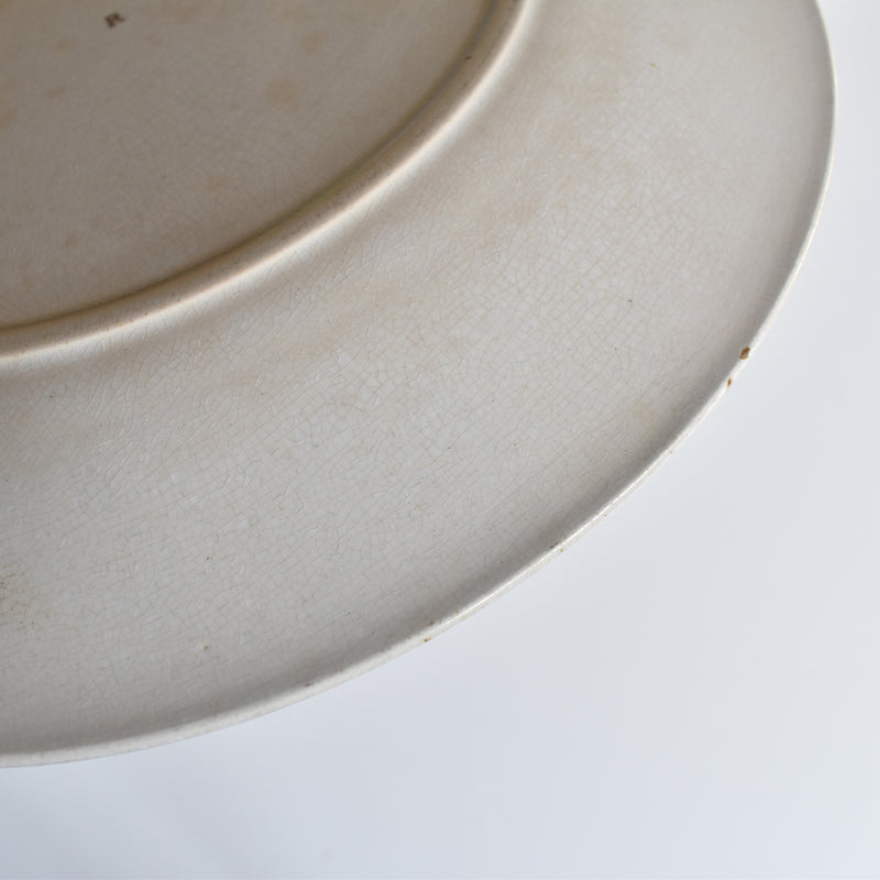 アンティークプレート サルグミンヌ Opaque de Sarreguemines F