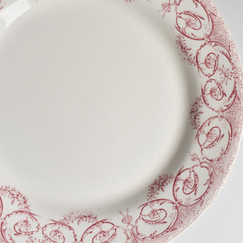 Antique Plate Creil et Montereau Dubarry A