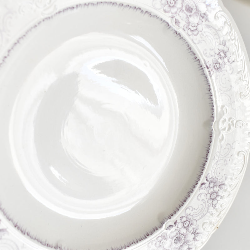 Antique Deep Dish U&C Sarreguemines AIDA (Purple) A