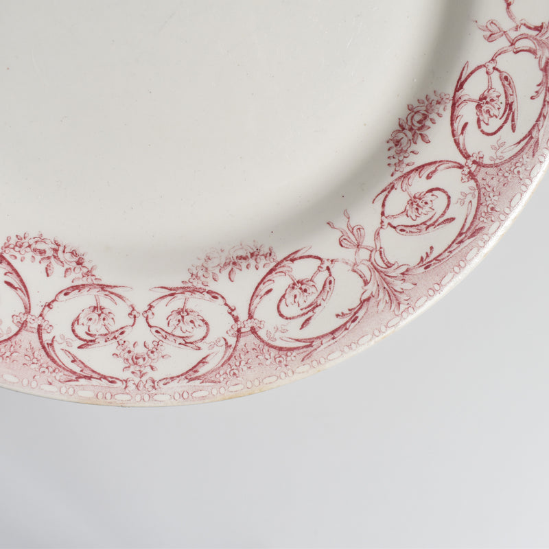 Antique Plate Creil et Montereau Dubarry A