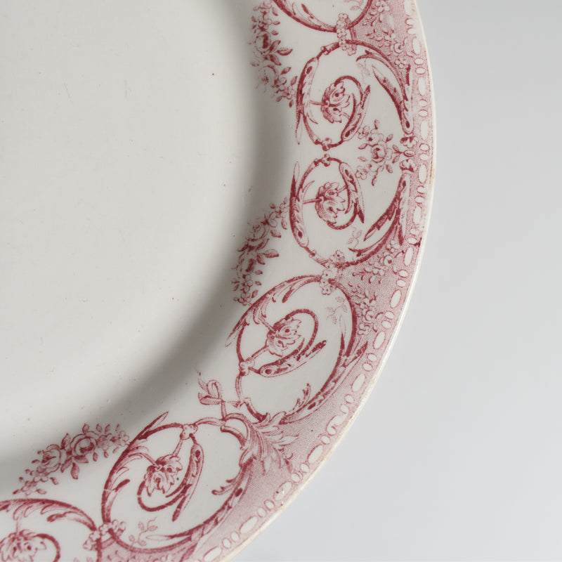 Antique Plate Creil et Montereau Dubarry A