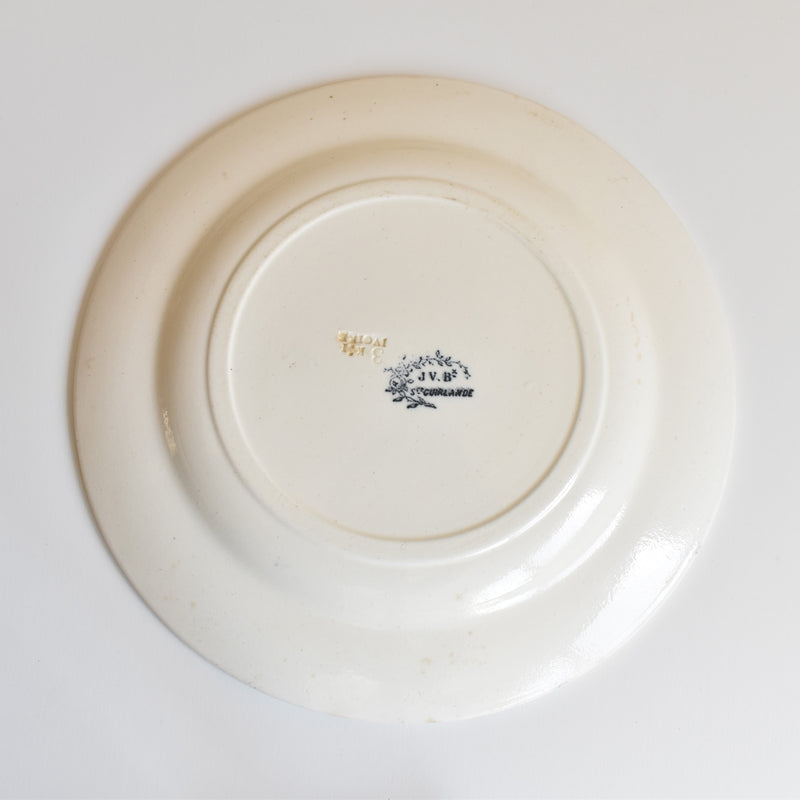 Antique Plate Jules Vieillard Bordeaux Guirlande C