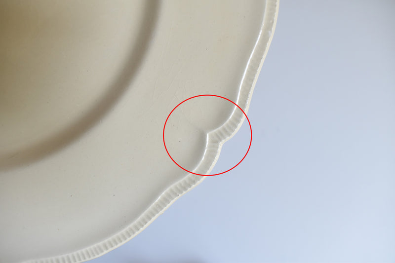 Vintage Plate Longchamp, Scalloped Rim C