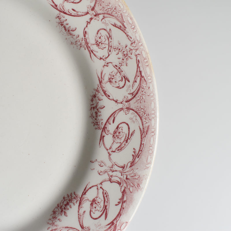 Antique Plate Creil et Montereau Dubarry A