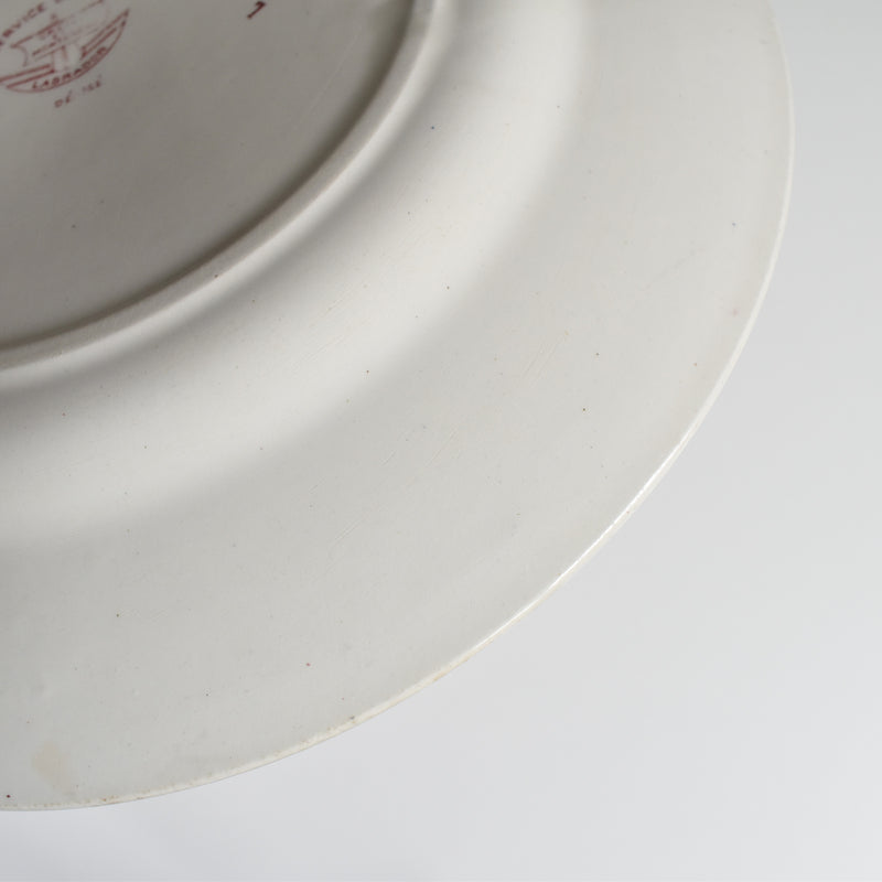 Antique Plate Creil et Montereau Dubarry B