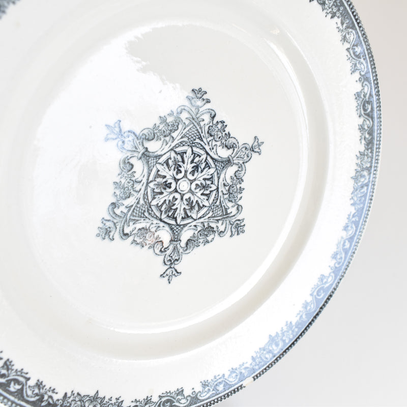 Antique Plate Jules Vieillard Bordeaux Guirlande C