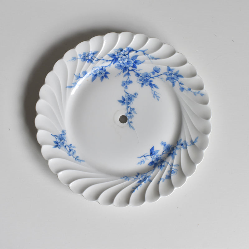 Vintage 3-Tier Serving Plate Limoges Haviland Cerisier Bleu