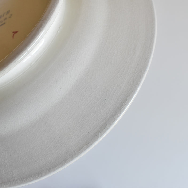 Vintage pedestal plate, HBCM (Creil-Montereua) Béarn