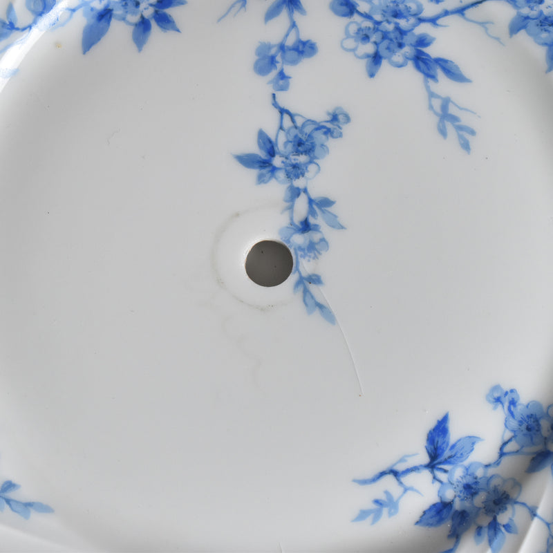 Vintage 3-Tier Serving Plate Limoges Haviland Cerisier Bleu
