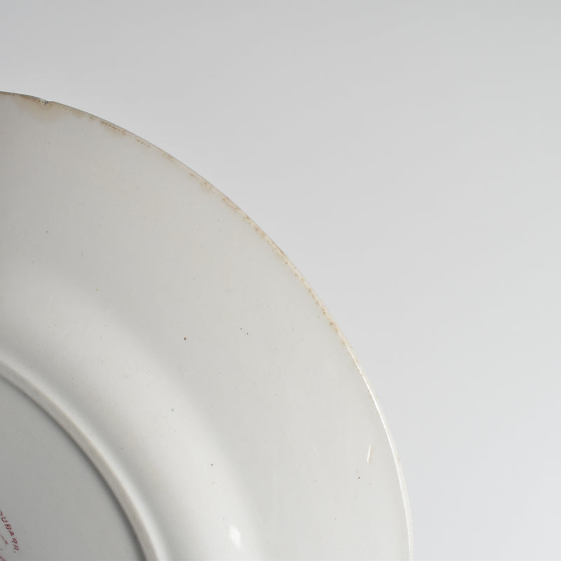 Antique Plate Creil et Montereau Dubarry B