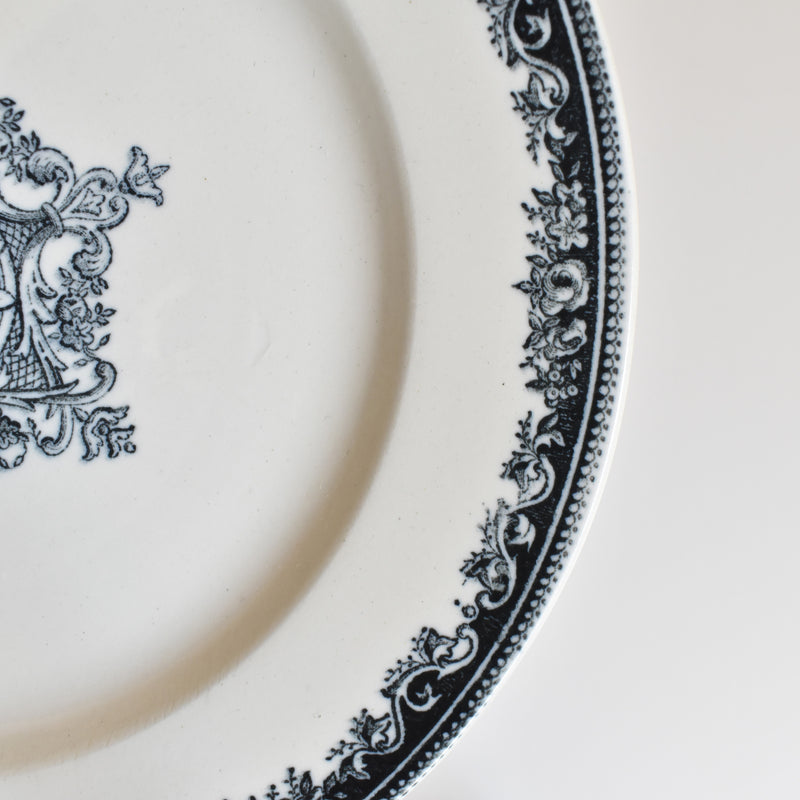 Antique Plate Jules Vieillard Bordeaux Guirlande C