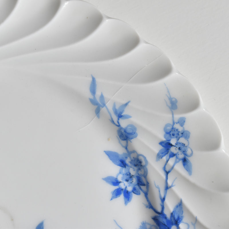 Vintage 3-Tier Serving Plate Limoges Haviland Cerisier Bleu