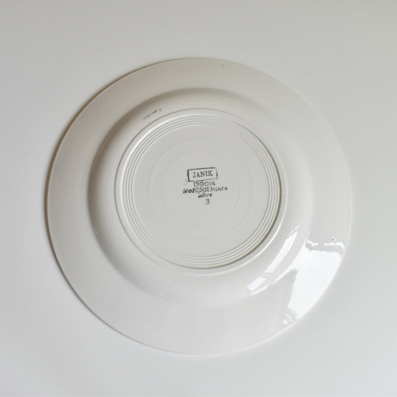 Vintage plate, Digoin & Sarreguemines, Janik B