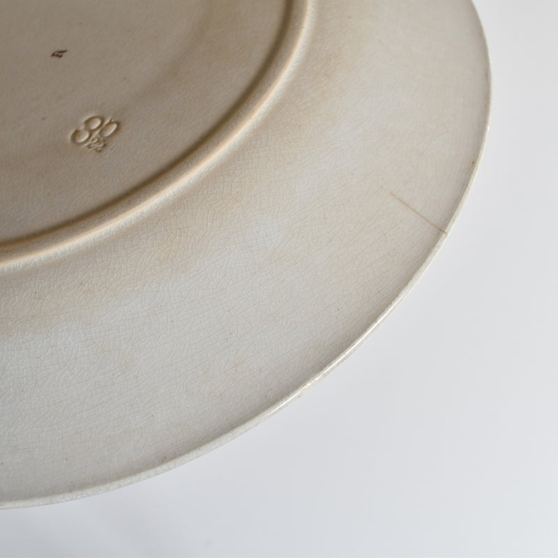 Antique Plate Sarreguemines Opaque de Sarreguemines G