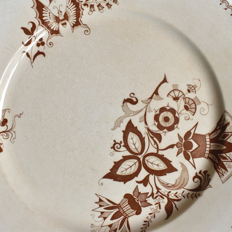 Antique Plate Sarreguemines Opaque de Sarreguemines G
