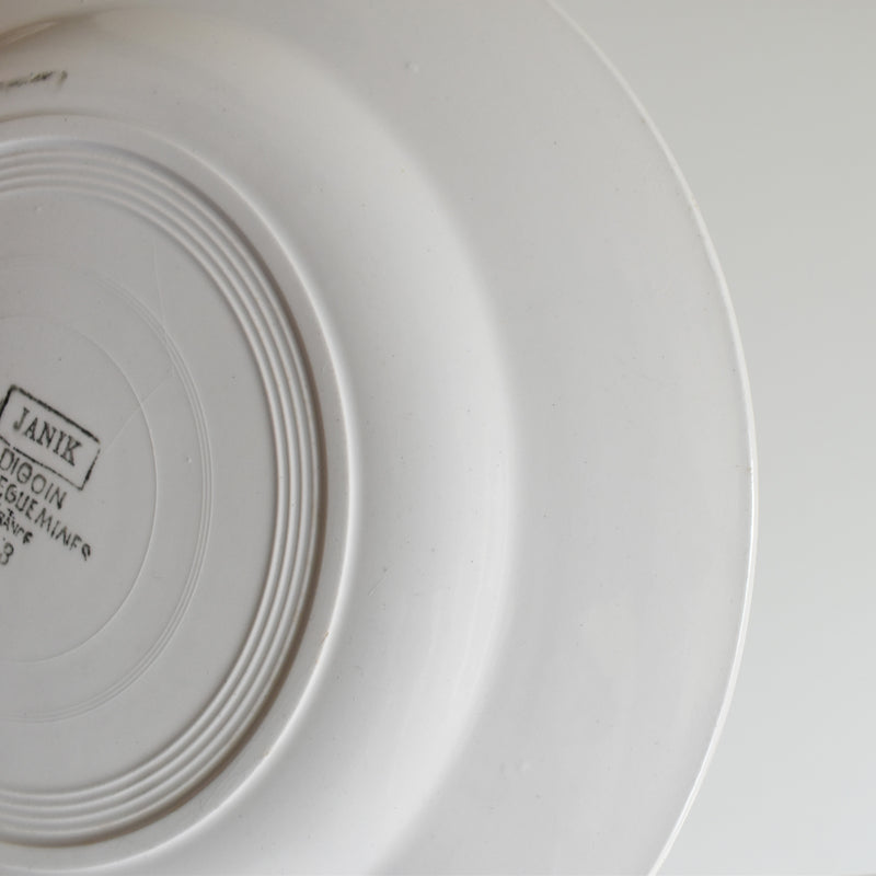 Vintage plate, Digoin & Sarreguemines, Janik B