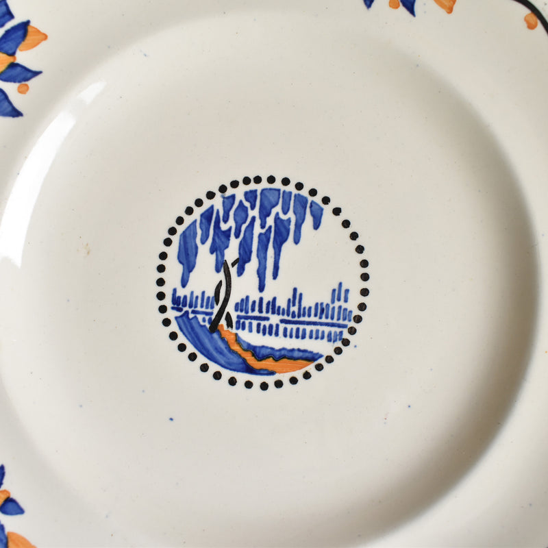 Antique Plate Longwy Trianon B