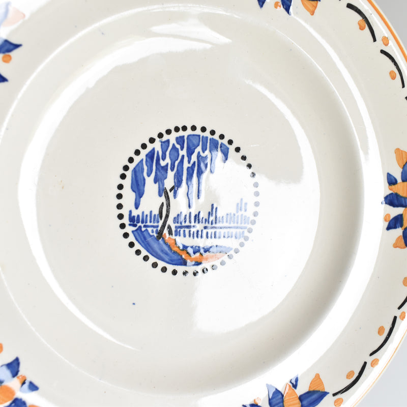 Antique Plate Longwy Trianon B
