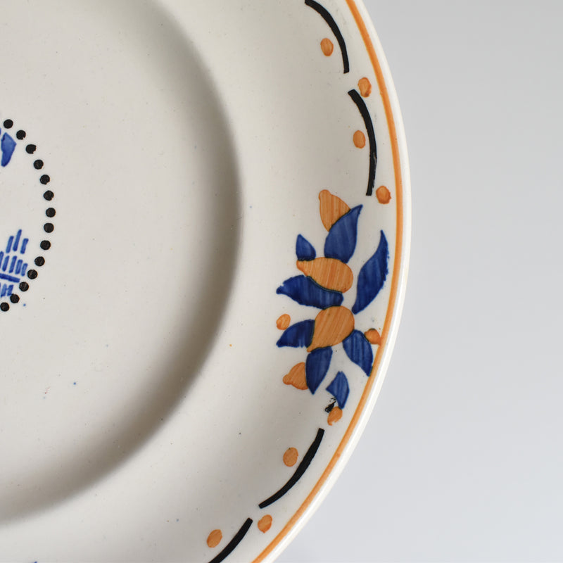 Antique Plate Longwy Trianon B