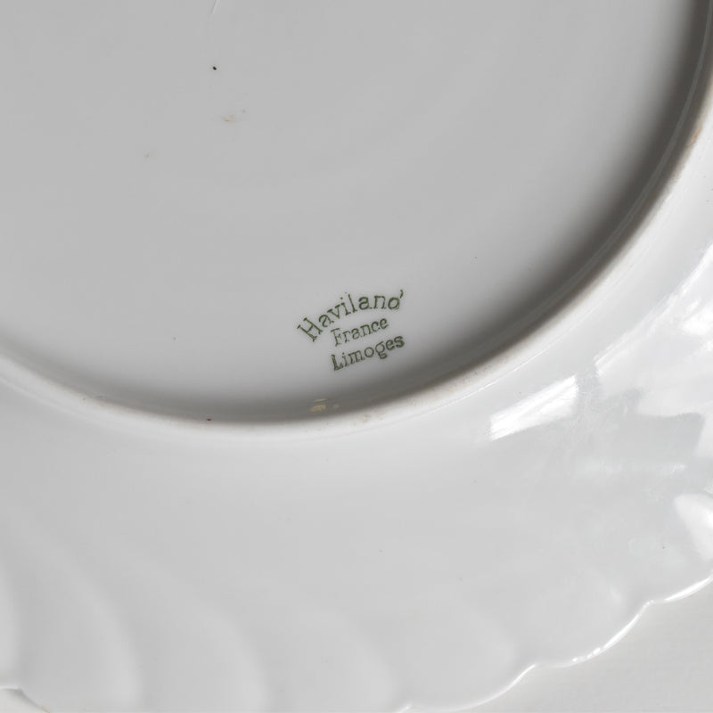 Vintage 3-Tier Serving Plate Limoges Haviland Cerisier Bleu
