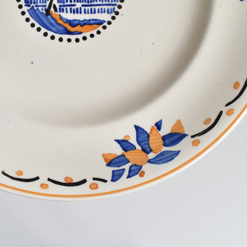 Antique Plate Longwy Trianon B