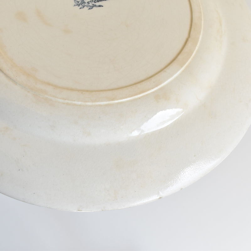 Antique Plate Jules Vieillard Bordeaux Guirlande D