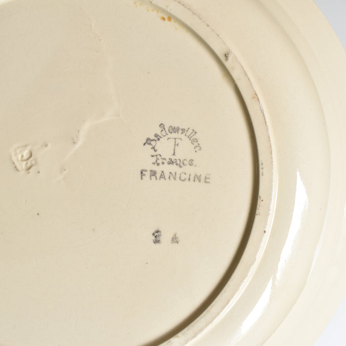 アンティーク深い大皿 バドンヴィレ Francine