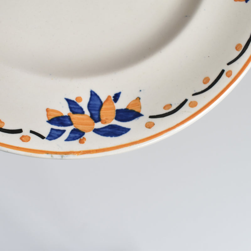 Antique Plate Longwy Trianon B