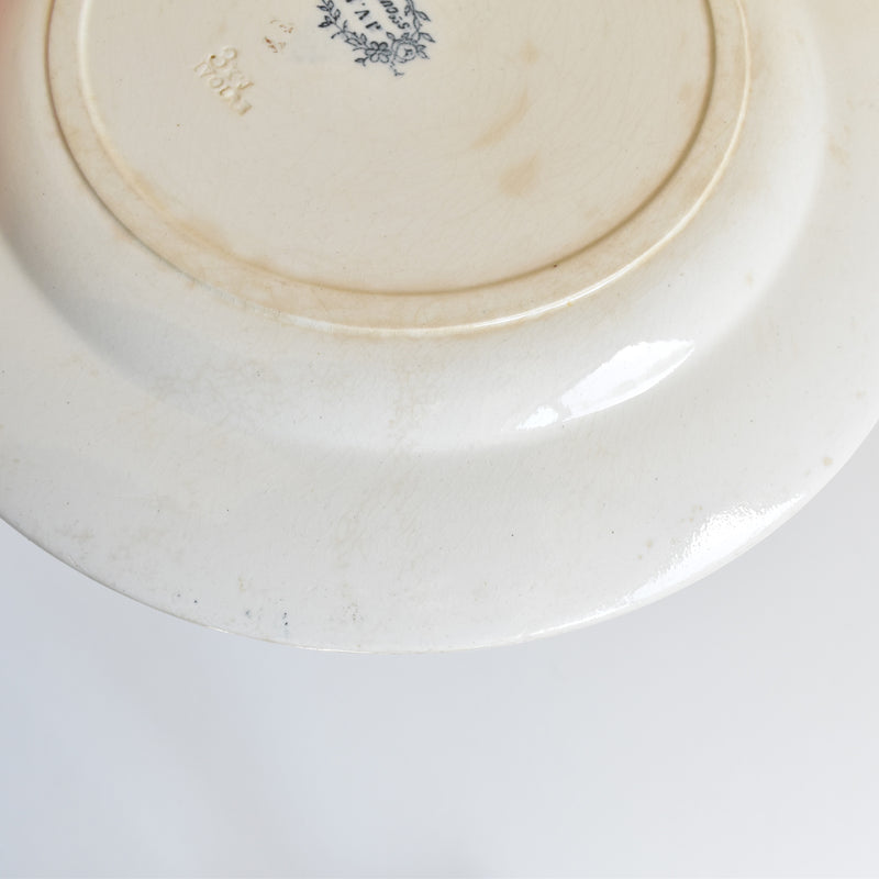 Antique Plate Jules Vieillard Bordeaux Guirlande D