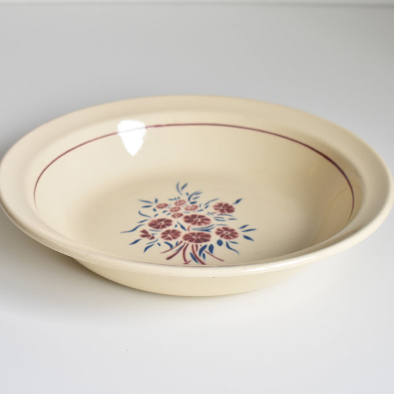 Antique deep platter Badonviller Francine
