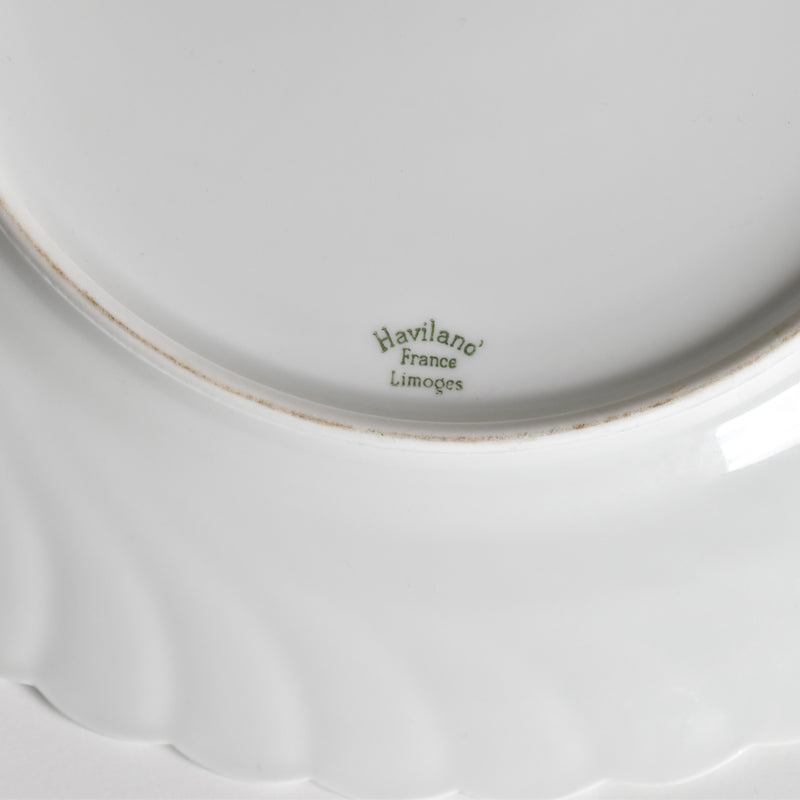 Vintage 3-Tier Serving Plate Limoges Haviland Cerisier Bleu