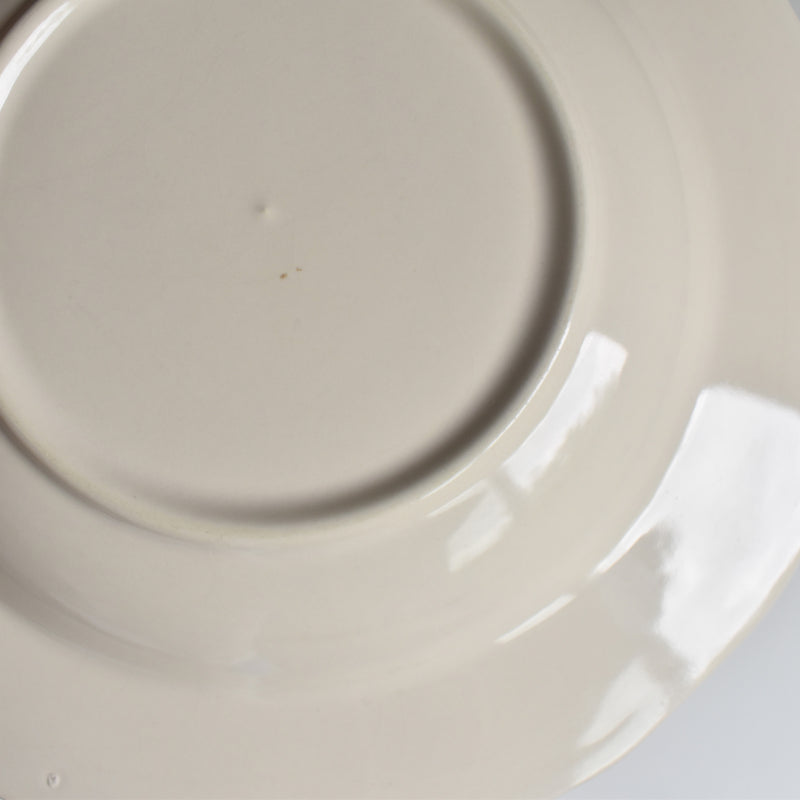 Vintage Deep Plate, Flower Rim I