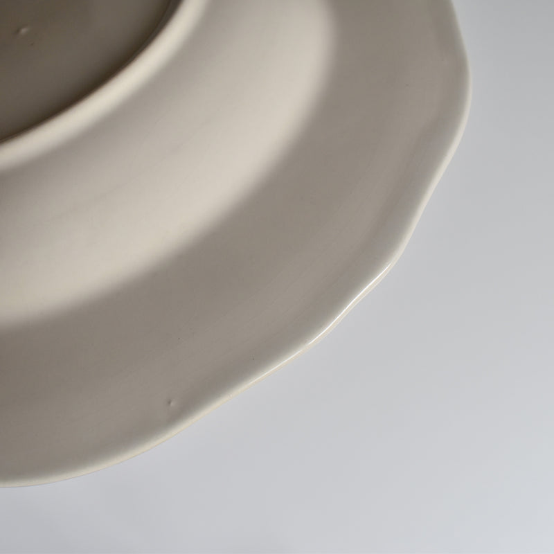 Vintage Deep Plate, Flower Rim I
