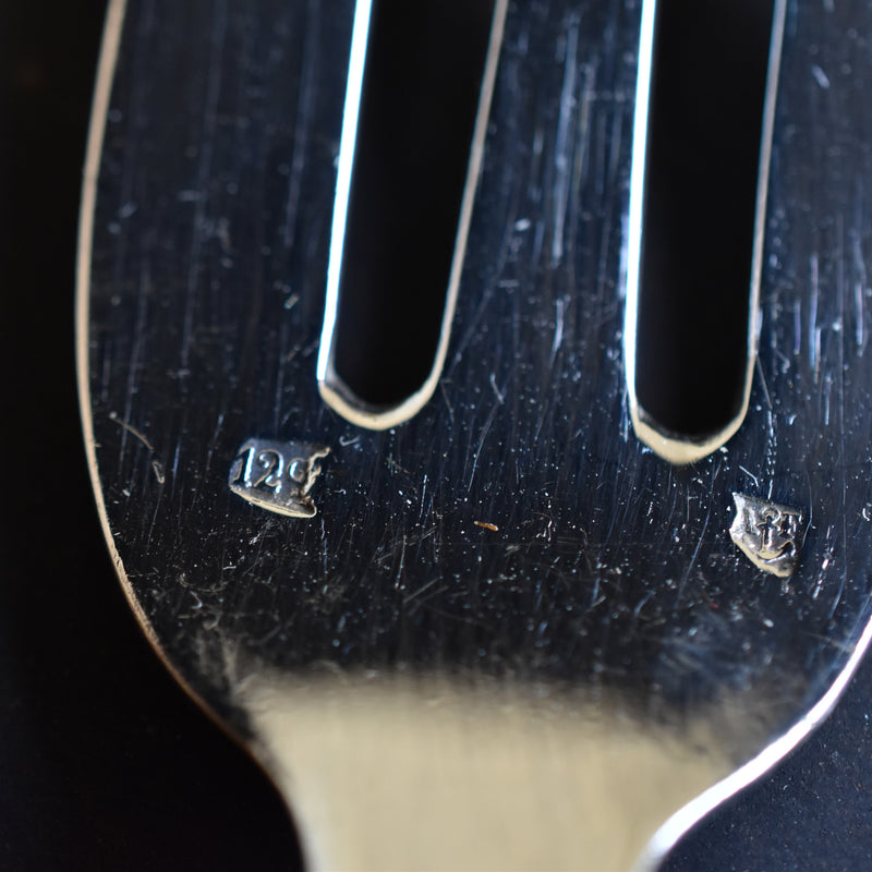 Vintage Silver Plated Dessert Fork Armand Frenais