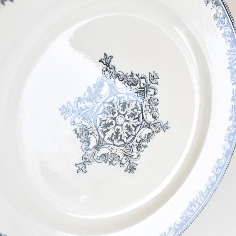 Antique Plate Jules Vieillard Bordeaux Guirlande D
