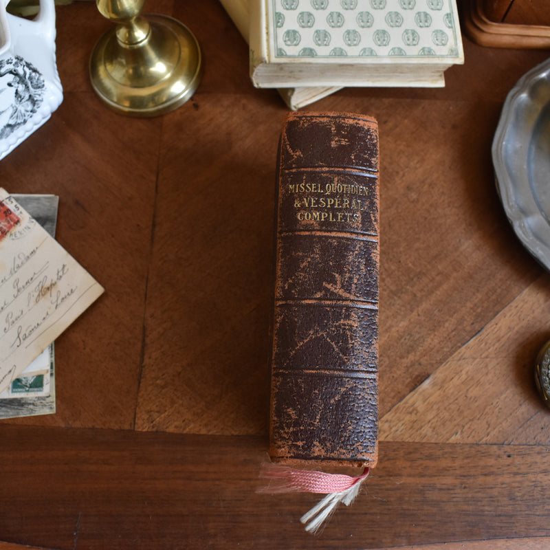 Vintage Book Missel quotidien et vesperal complet