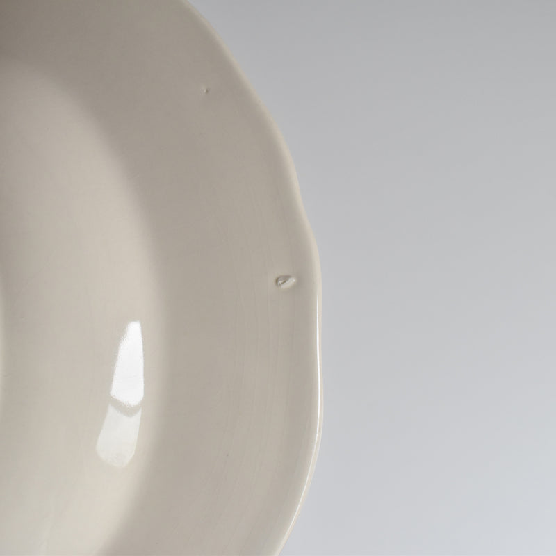 Vintage Deep Plate, Flower Rim I
