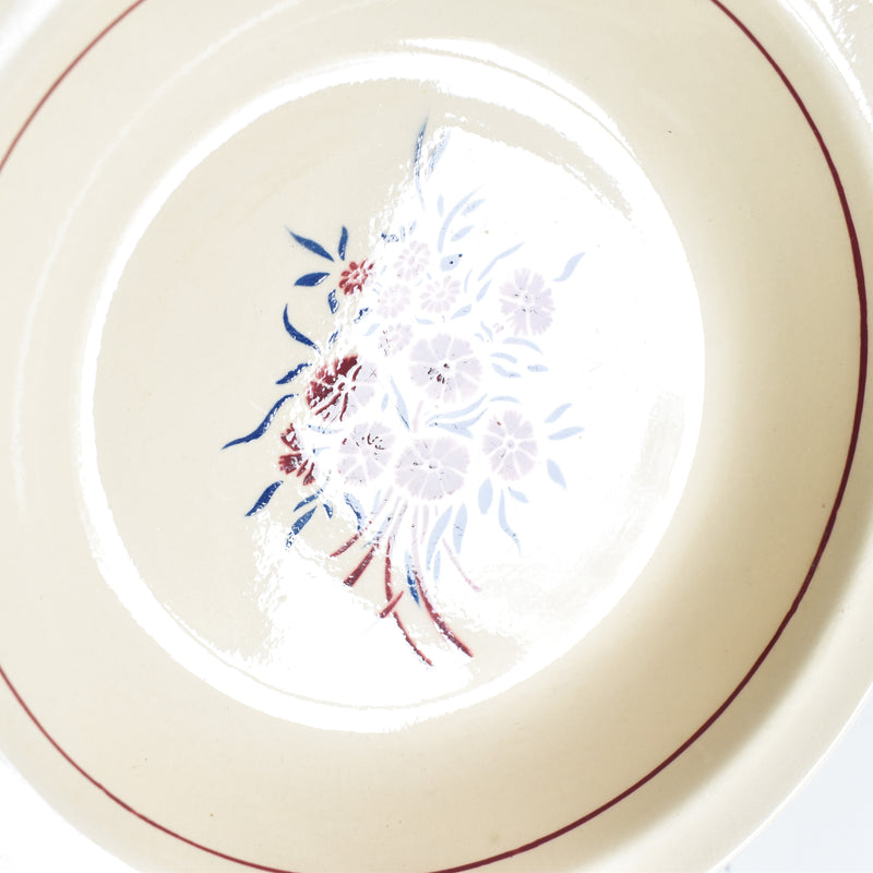 Antique deep platter Badonviller Francine