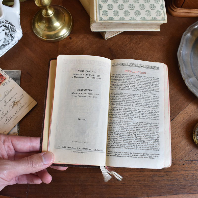 Vintage Book Missel quotidien et vesperal complet