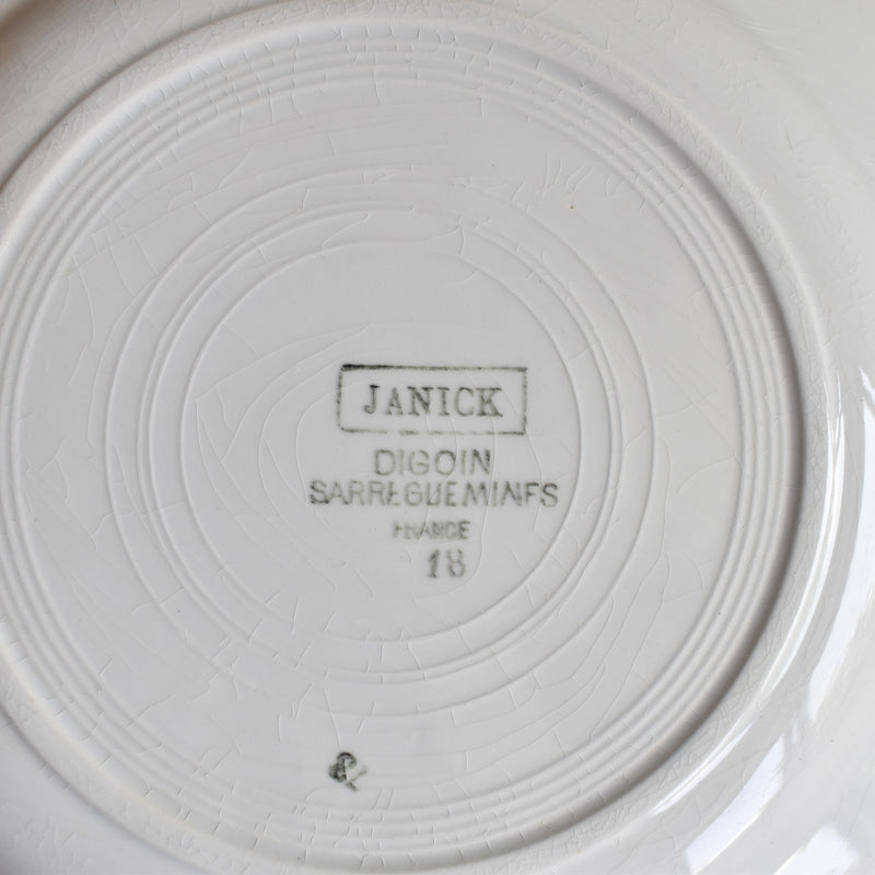 Vintage Plate, Digoin & Sarreguemines Janik C