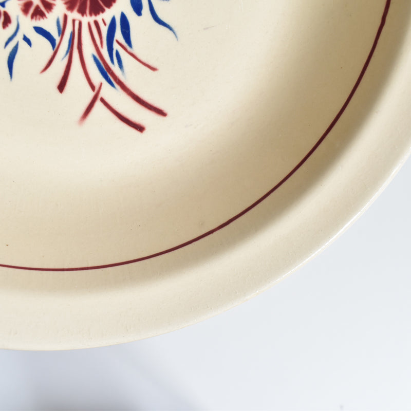 Antique deep platter Badonviller Francine