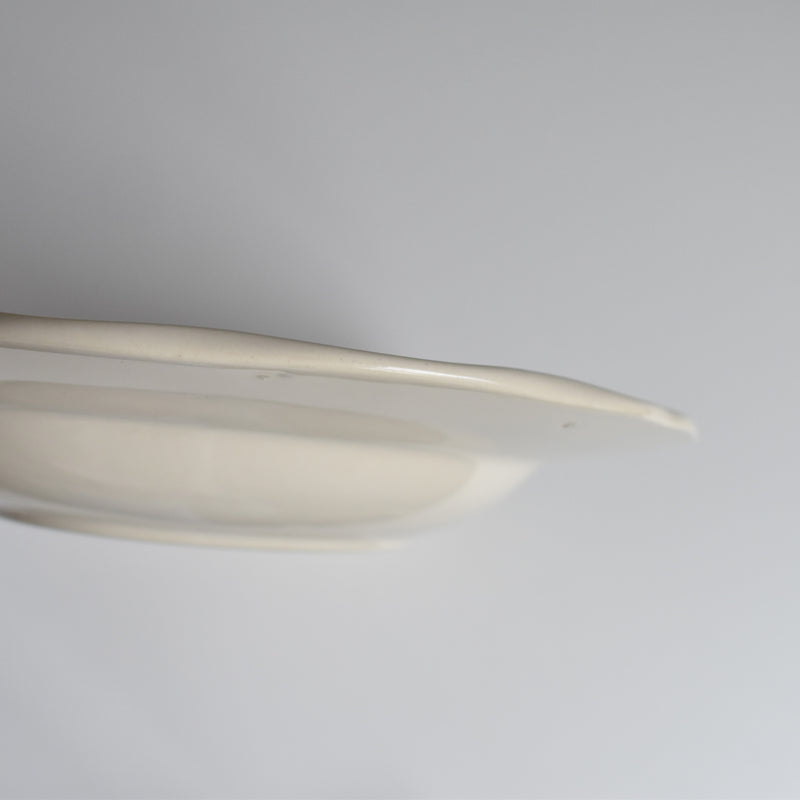 Vintage Deep Plate, Flower Rim I