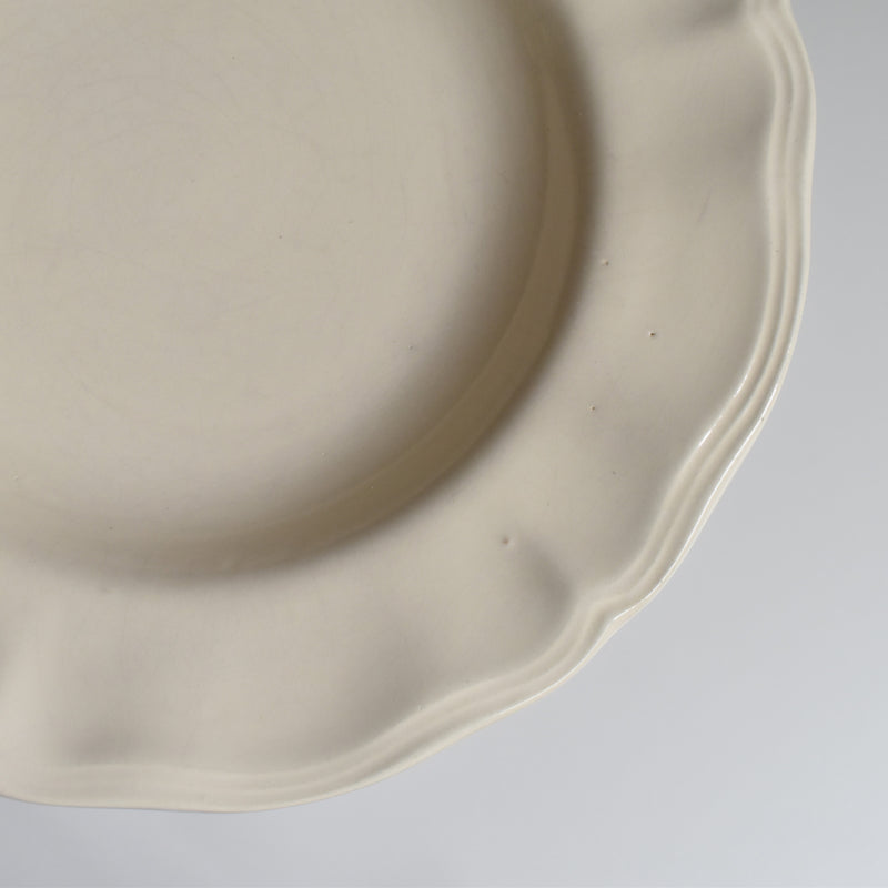 Vintage Deep Plate, Flower Rim I