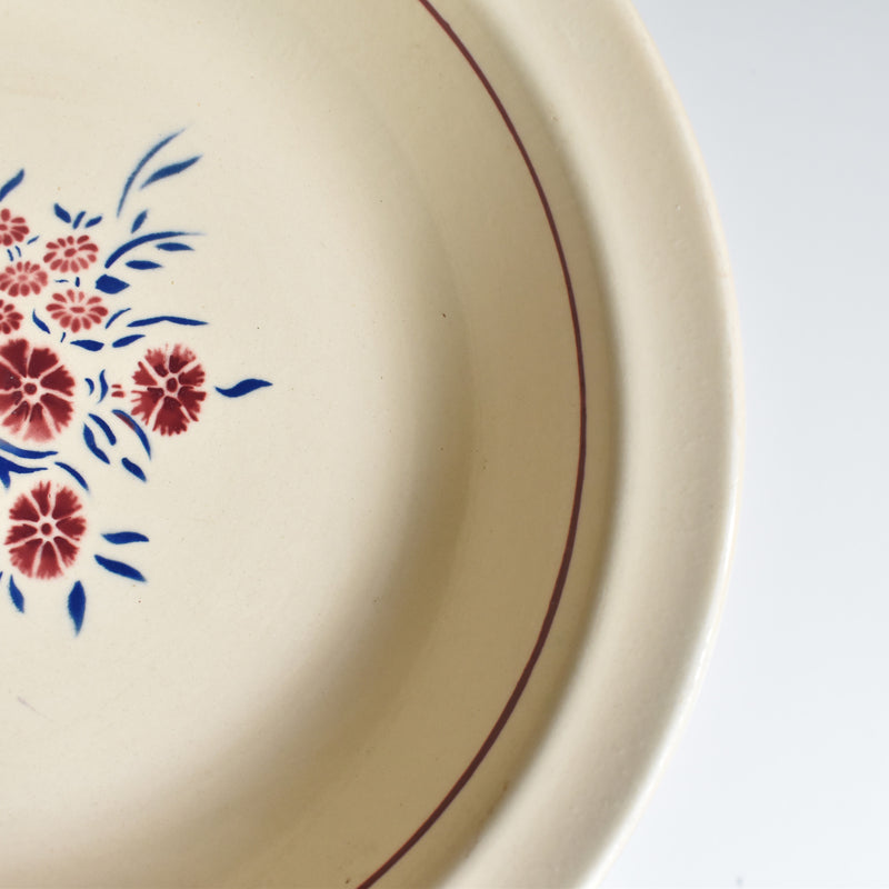 Antique deep platter Badonviller Francine