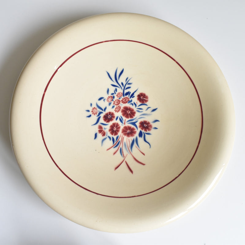 Antique compote dish, Badonviller, Francine